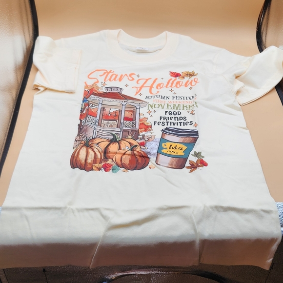 Stars Hollow Autumn Festival Graphic T-Shirt Gilmore Girls Medium - Picture 1 of 11